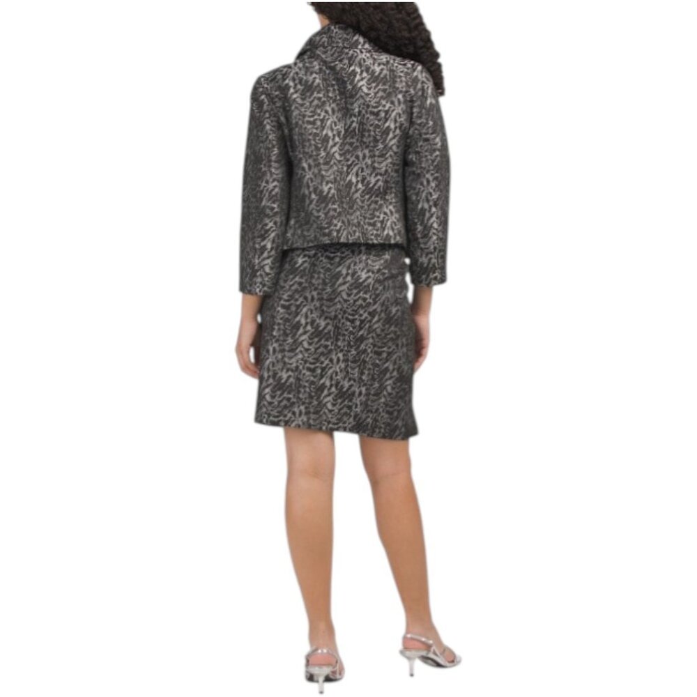 NIPON BOUTIQUE Animal Printed Jacket And Skirt Suit - Picture 2 of 6